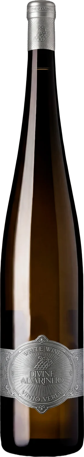 Garrafa de Divine Alvarinho, vinho verde branco